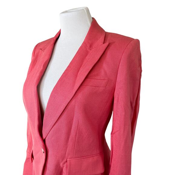 Veronica Beard NEW Danielle Dickey Blazer Single Button Jacket Melon Pink 2 - Picture 6 of 15